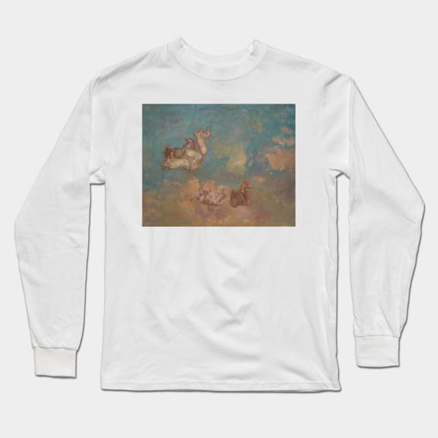 The Chariot of Apollo by Odilon Redon Long Sleeve T-Shirt by Classic Art Stall